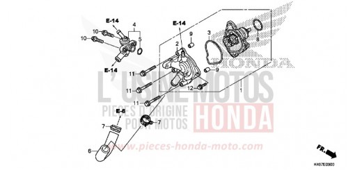 WATER PUMP NSS125ADF de 2016